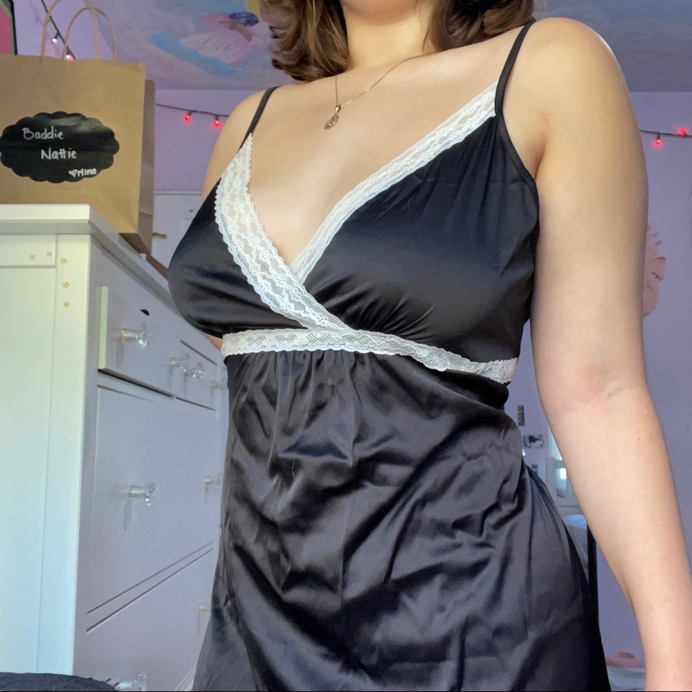 SOLD ON DEPOP Hotouch Cross Lace Slip Dress